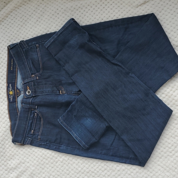 LUCKY BRAND DARK BLUE JEANS SIZE 8/29 - Picture 1 of 10